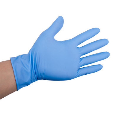 CE FDA blue 4 mil non sterile Powder Free Nitrile  Disposable  medical Gloves