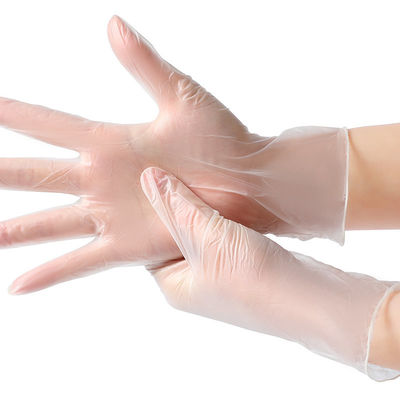 ISO Clear White Disposable Vinyl Examination Gloves