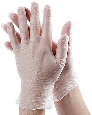 ISO Clear White Disposable Vinyl Examination Gloves