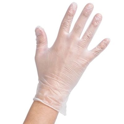 ISO Clear White Disposable Vinyl Examination Gloves