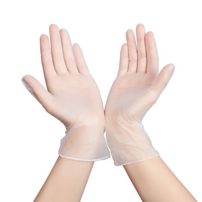Waterproof Disposable Medical PVC Gloves , FDA Vinyl Powder Free Medical Gloves