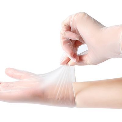 Kitchen Household Disposable Blue Vinyl Gloves Food Grade