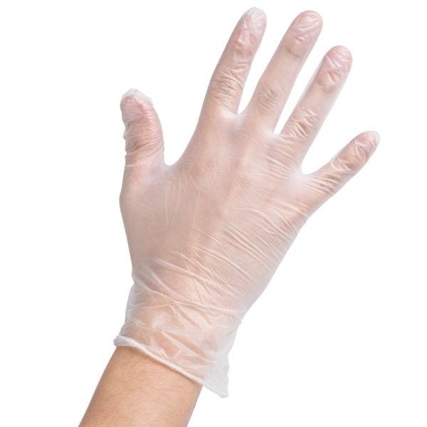 ISO Clear White Disposable Vinyl Examination Gloves